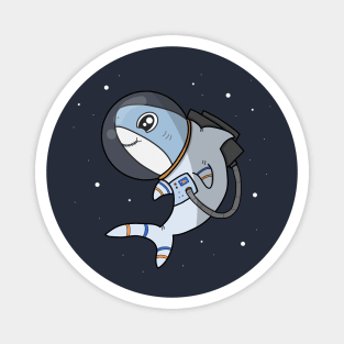 Cute Shark Astronaut Magnet